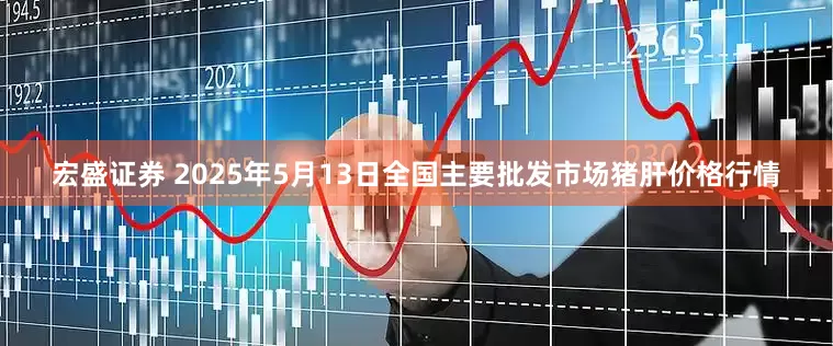 宏盛证券 2025年5月13日全国主要批发市场猪肝价格行情